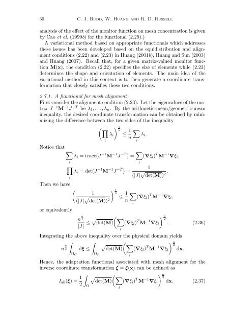 Adaptivity with moving grids