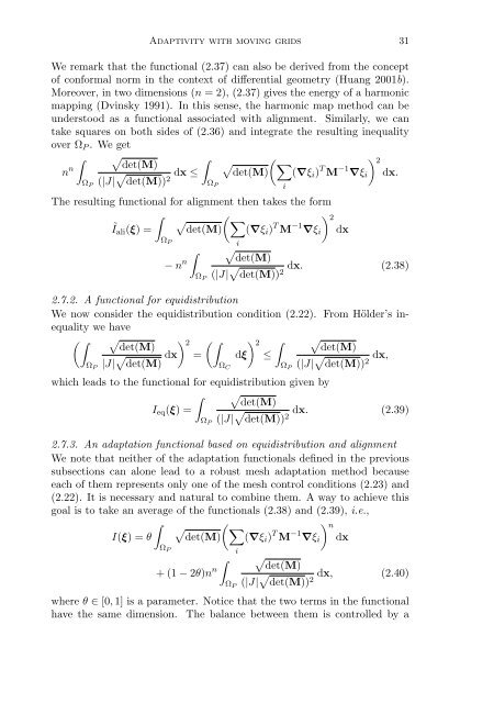 Adaptivity with moving grids