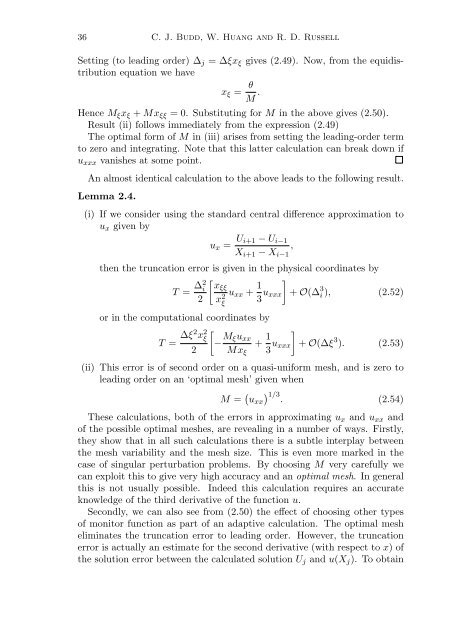 Adaptivity with moving grids