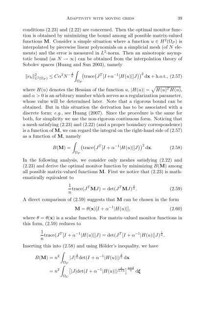Adaptivity with moving grids