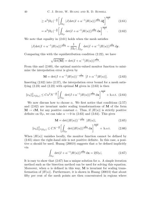Adaptivity with moving grids