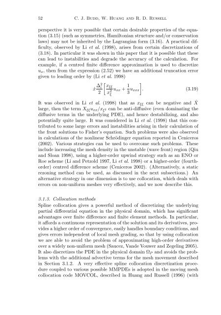 Adaptivity with moving grids