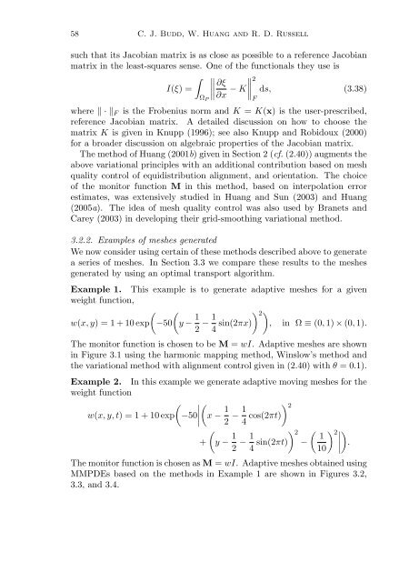 Adaptivity with moving grids