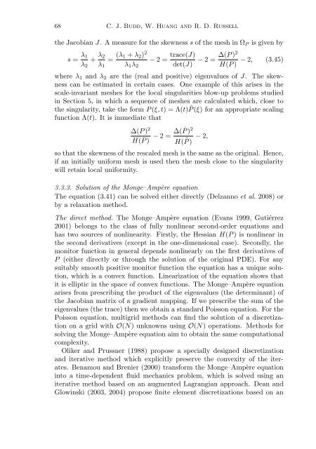 Adaptivity with moving grids