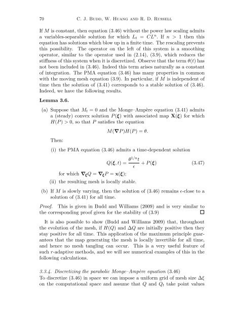Adaptivity with moving grids
