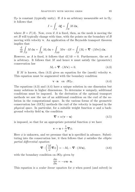 Adaptivity with moving grids