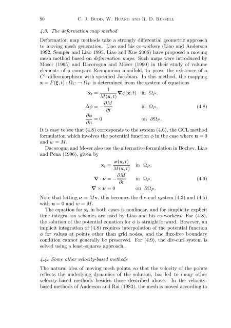 Adaptivity with moving grids