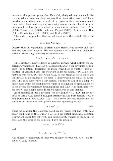Adaptivity with moving grids