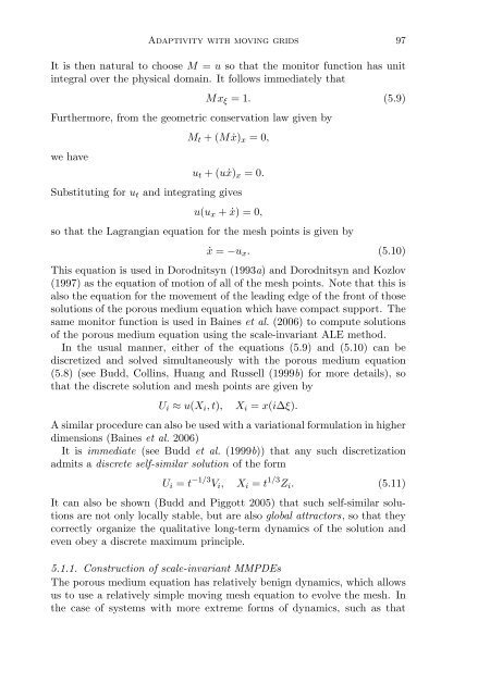 Adaptivity with moving grids