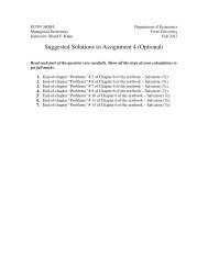 Suggested Solutions to Assignment 4 (Optional) - Trent University
