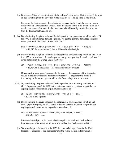 Suggested Solutions to Assignment 4 (Optional) - Trent University