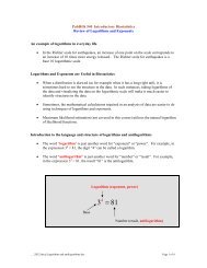 BE540 Introductory Biostatistics