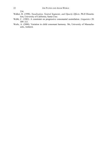 Typology and variation in child consonant harmony - University of ...