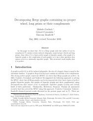 Decomposing Berge graphs containing no proper wheel, long ... - LSE