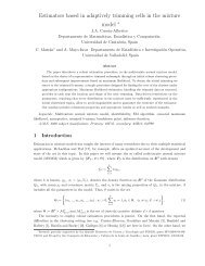 Estimators based in adaptively trimming cells in the mixture model