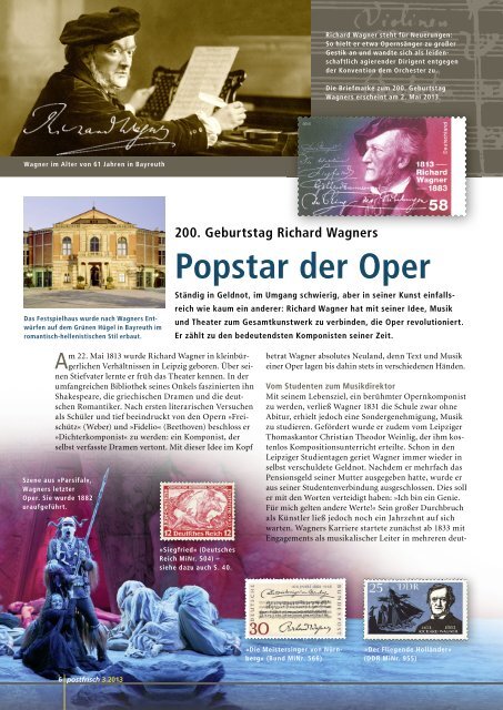 Mai | Juni 2013 - Deutsche Post - Philatelie