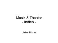 Musik & Theater - Indien -