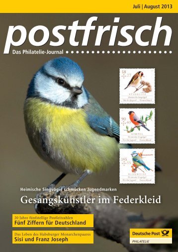 Juli | August 2013 - Deutsche Post - Philatelie
