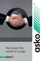 We insure the world of cargo. - Asko Assekuranzmakler GmbH