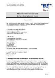 Versicherungskammer Bayern Öffentliches Verfahrensverzeichnis ...