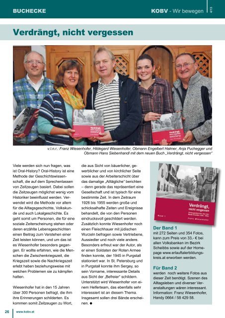 KOBV GEMEINSAM STÄRKER, Ausgabe 4/2013