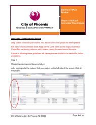 How to submit your corrected drawings - City of Phoenix