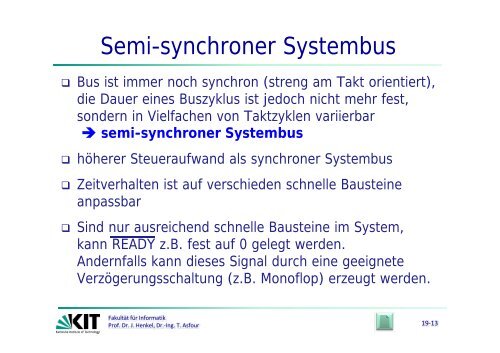 semi synchroner Systembus