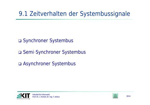 semi synchroner Systembus