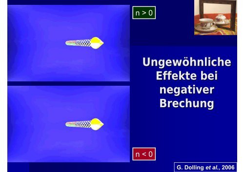 Negative Brechung - Universität Würzburg