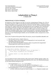 Aufgabenblatt zu Übung 4 - Pi1 - Universität Mannheim