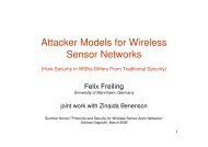 Attacker Models for Wireless Sensor Networks - Pi1