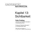 Kapitel 13: Sichtbarkeit - Pi1 - Universität Mannheim