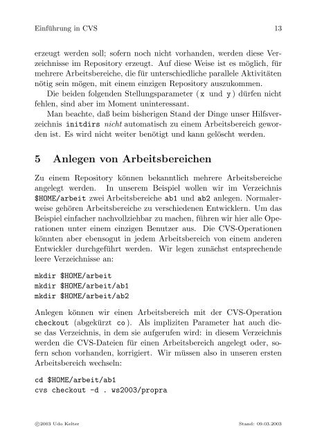 Einführung in CVS - Praktische Informatik