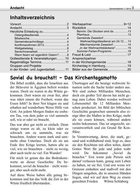 Brief Brief GemeindeBrief - Evangelische Kirche in Mecklenburg ...