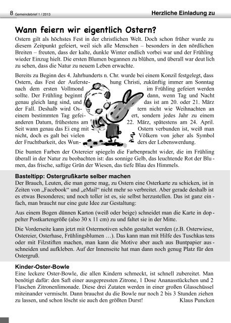 Brief Brief GemeindeBrief - Evangelische Kirche in Mecklenburg ...