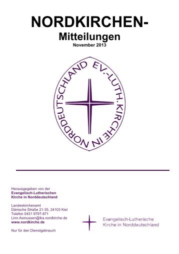 Nordkirchen-Mitteilung 11/13 - Evangelische Kirche in Mecklenburg ...