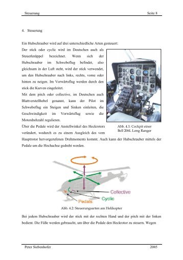 Steuerung Seite 8 4. Steuerung Ein Hubschrauber wird auf drei ...