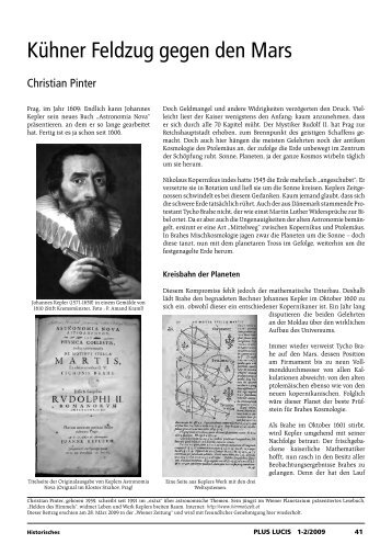 Kühner Feldzug gegen den Mars (Johannes Kepler)