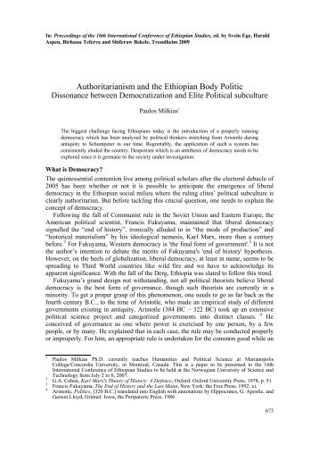 Authoritarianism and the Ethiopian Body Politic.pdf - portal svt