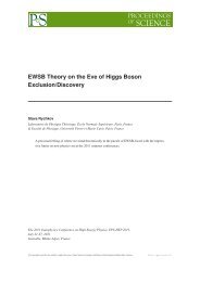 PoS EPS-HEP2011 - Proceedings of Science - SISSA