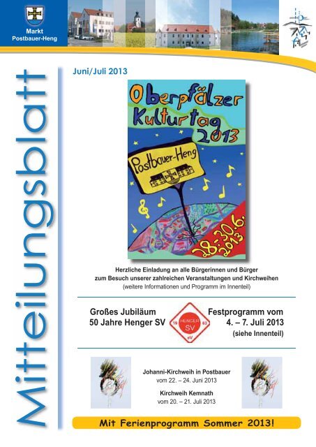 Juni/Juli 2013 - Postbauer-Heng