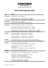 DVD/VHS Programm 2005