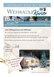 Ausgabe vom 20. Dezember 2013 - Stadt Wehr