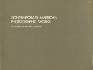 CONTEMPORARY AMERICAN PHOTOGRAPHIC WORKS - exhibit-E