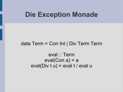 Monaden - Programmiersprachen