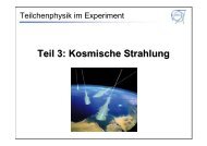 Teil 3: Kosmische Strahlung - CERN Teaching Materials