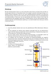 Franck-Hertz-Versuch - CERN Teaching Materials