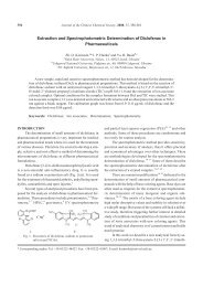 Extraction and Spectrophotometric Determination of Diclofenac in ...