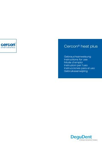 Cercon® heat plus - DENTSPLY Prosthetics