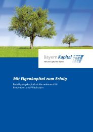 Mit Eigenkapital zum Erfolg - Bayern Kapital